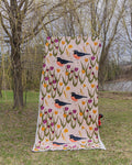 In My Parents Garden: American Robin Fabric