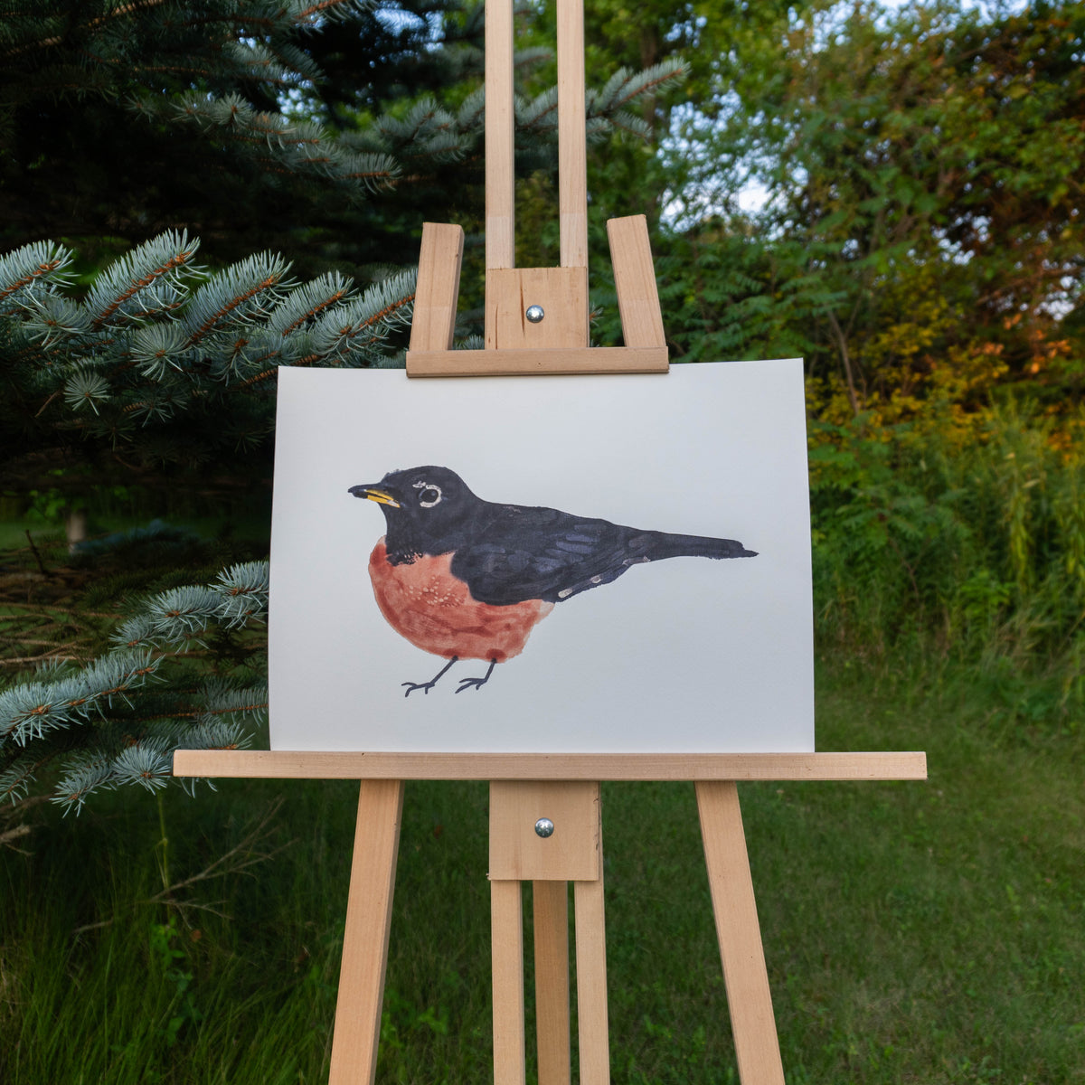 In My Parents Garden: Robin Print